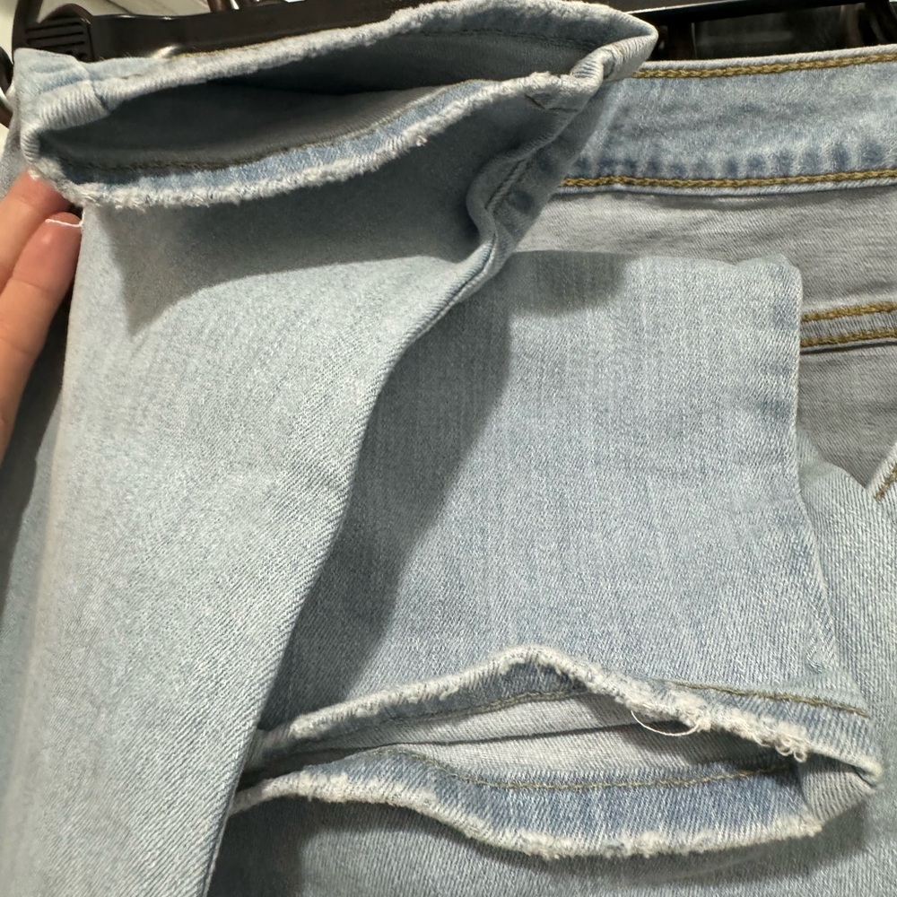 distressed blue jeans - Picture 2 of 8